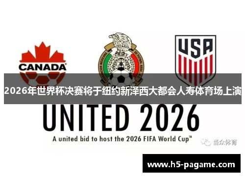 2026年世界杯决赛将于纽约新泽西大都会人寿体育场上演